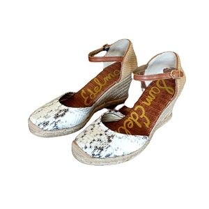 Sam Edelman Harmony snake print espadrilles sz 8